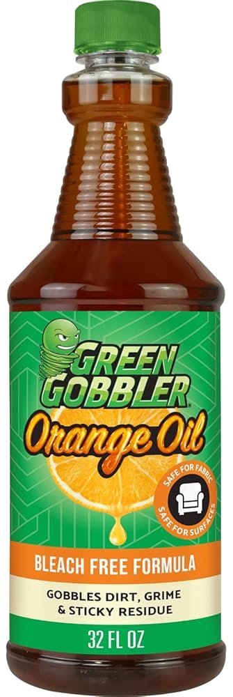 Green Gobbler All-Natural, Cold Pressed Concentrated Orange Oil for Home and Outdoor Multi-Purpose Cleaning- Hundreds of Uses, 32 oz