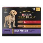 Purina Pro Plan Sport High Protein Wet Puppy Food Beef and Rice Entree and Chicken and Rice Entree Variety Pack - (Pack of 12) 13 oz. Cans