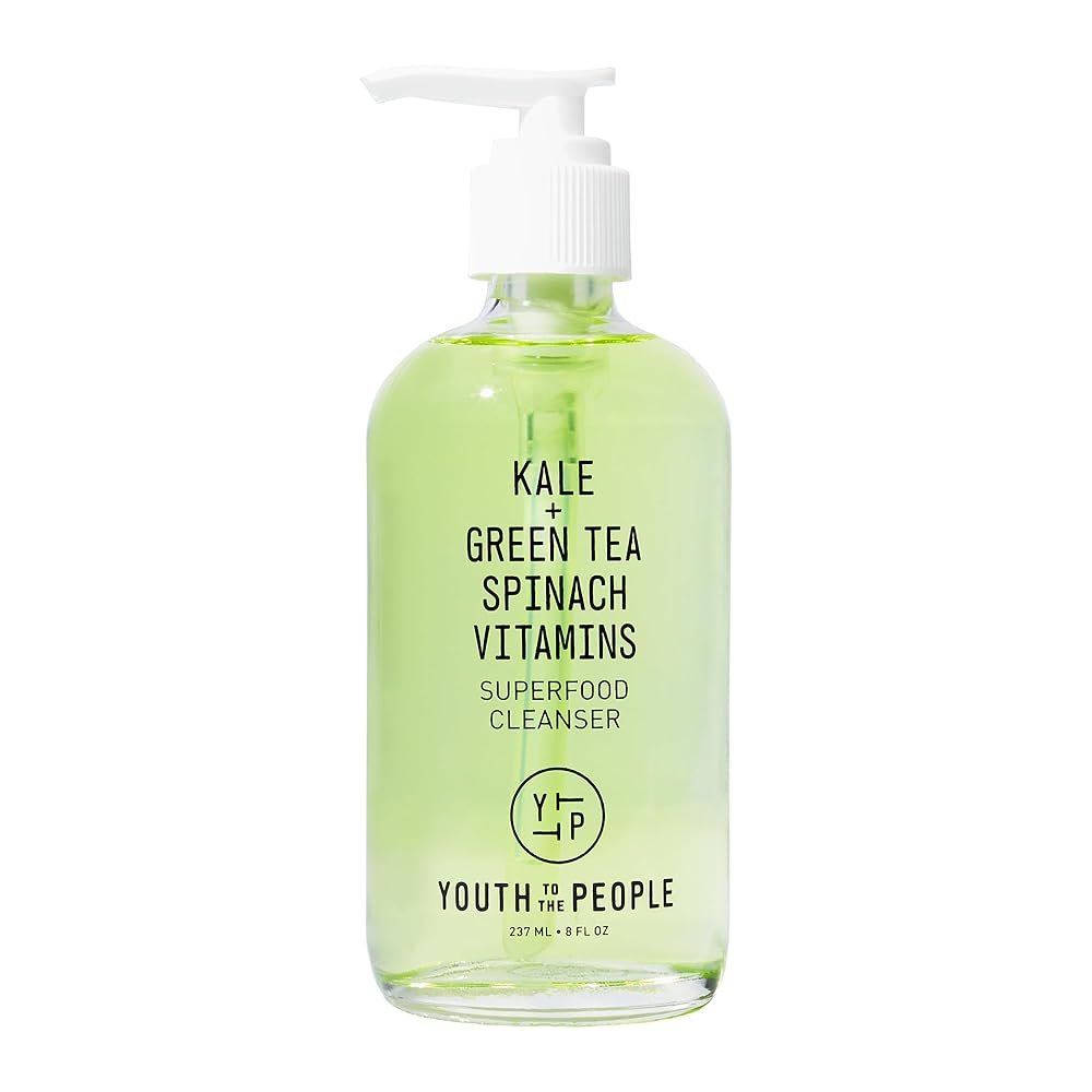 Youth To The People Superfood Facial Cleanser - Kale + Green Tea Daily Face Wash, Gentle Makeup Remover, With Antioxidants for Glowing Skin & Less Visible Pores, Award-winning,...