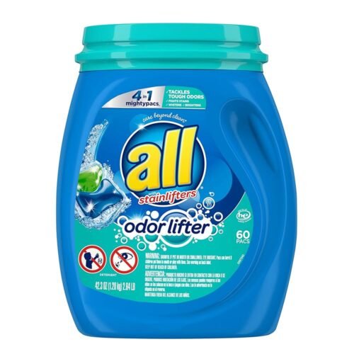 All Laundry Detergent Pacs, Oxi plus Odor Lifter, 60 Count + Snuggle SuperFresh Fabric Softener Dryer Sheets with Static Control and Odor Eliminating Technology, Original, 200...