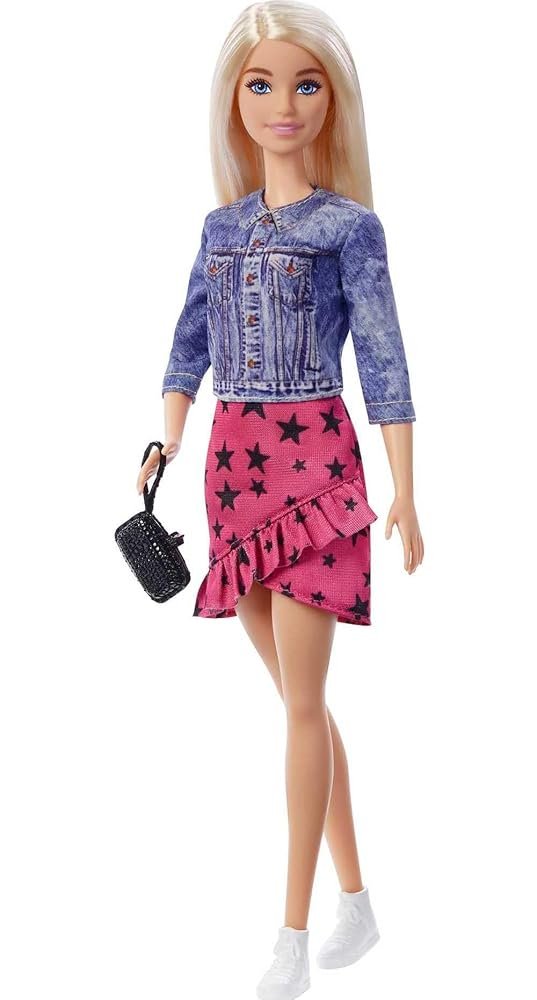 Barbie: Big City, Big Dreams Malibu” Roberts Doll (Blonde, 11.5-in) Wearing Jacket, Skirt & Accessories, Gift for 3 to 7 Year Olds