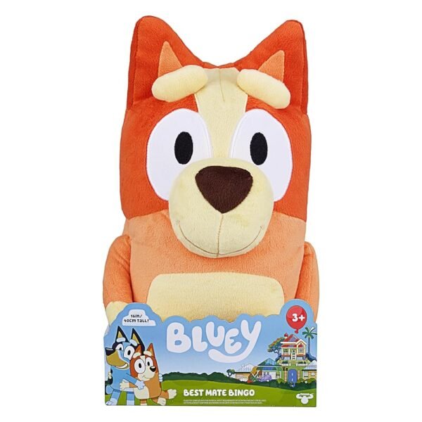 Bluey S2 Jumbo Plush - Bingo, Multicolor, 16 inches (13038)