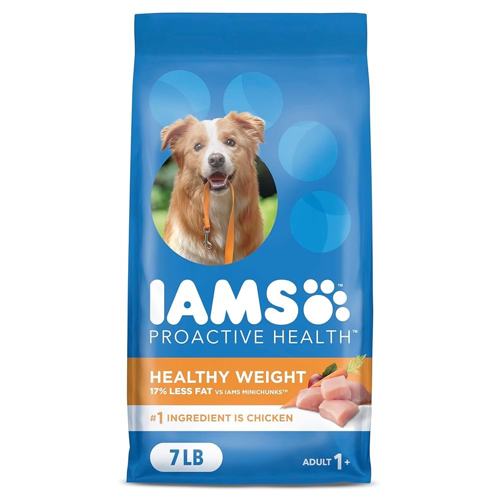 IAMS Adult Healthy Weight Control Dry Dog Food with Real Chicken, 7 lb. Bag