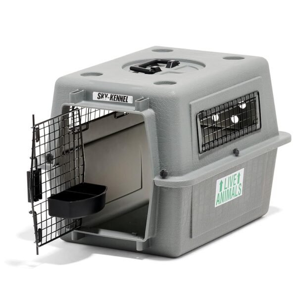 Petmate Sky Kennel - For Air and Travel, Airline Approved Dog Crate for Pets up to 15 lbs, Heavy Duty Dog Kennel, Made in the USA- 21 Inches