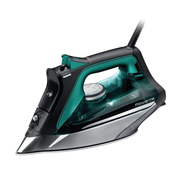 Rowenta Pro Master Stainless Steel Soleplate Steam Iron for Clothes, 210 g/min, 400 Microsteam Holes, Cotton, Wool, Poly, Silk, Linen, Nylon 1775 Watts Ironing, Garment Steamer,...