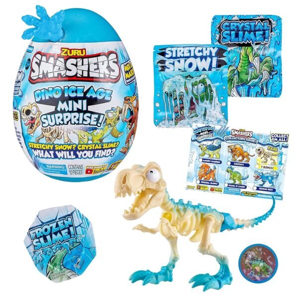 Smashers Dino Ice Age Mini Surprise Egg - T Rex Skeleton (7456) Color May Vary