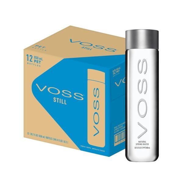 VOSS Artesian Still Water, 850 ml Plastic Bottles (Pack of 12)