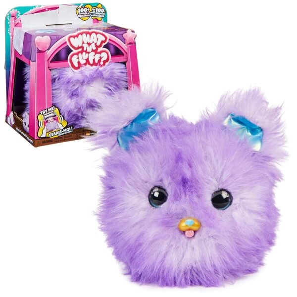 What the Fluff, Pupper-Fluff, Surprise Reveal Interactive Toy Pet With Over 100 Sounds And Reactions, Kids Toys For Girls Ages 5 And up