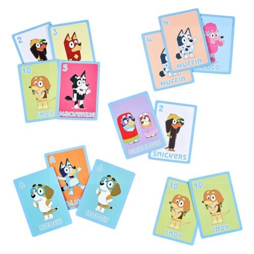 Bluey 5 in 1 Card Game Set, Multicolor (13032)
