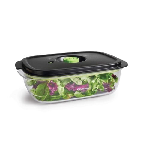 FoodSaver Preserve & Marinate Vacuum Containers, 10 Cup, BPA-Free, Dishwasher Safe, Clear