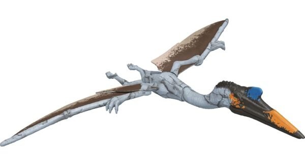 Mattel Jurassic World Dominion Massive Action Dinosaur Figure, Quetzalcoatlus Dino Toy with Attack Motion, Plus Downloadable App & AR