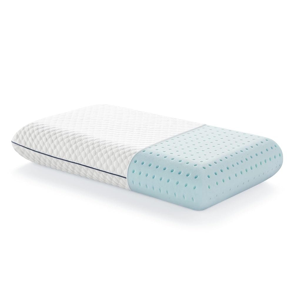 WEEKENDER Gel Camping Memory Foam Pillow, Standard, Blue